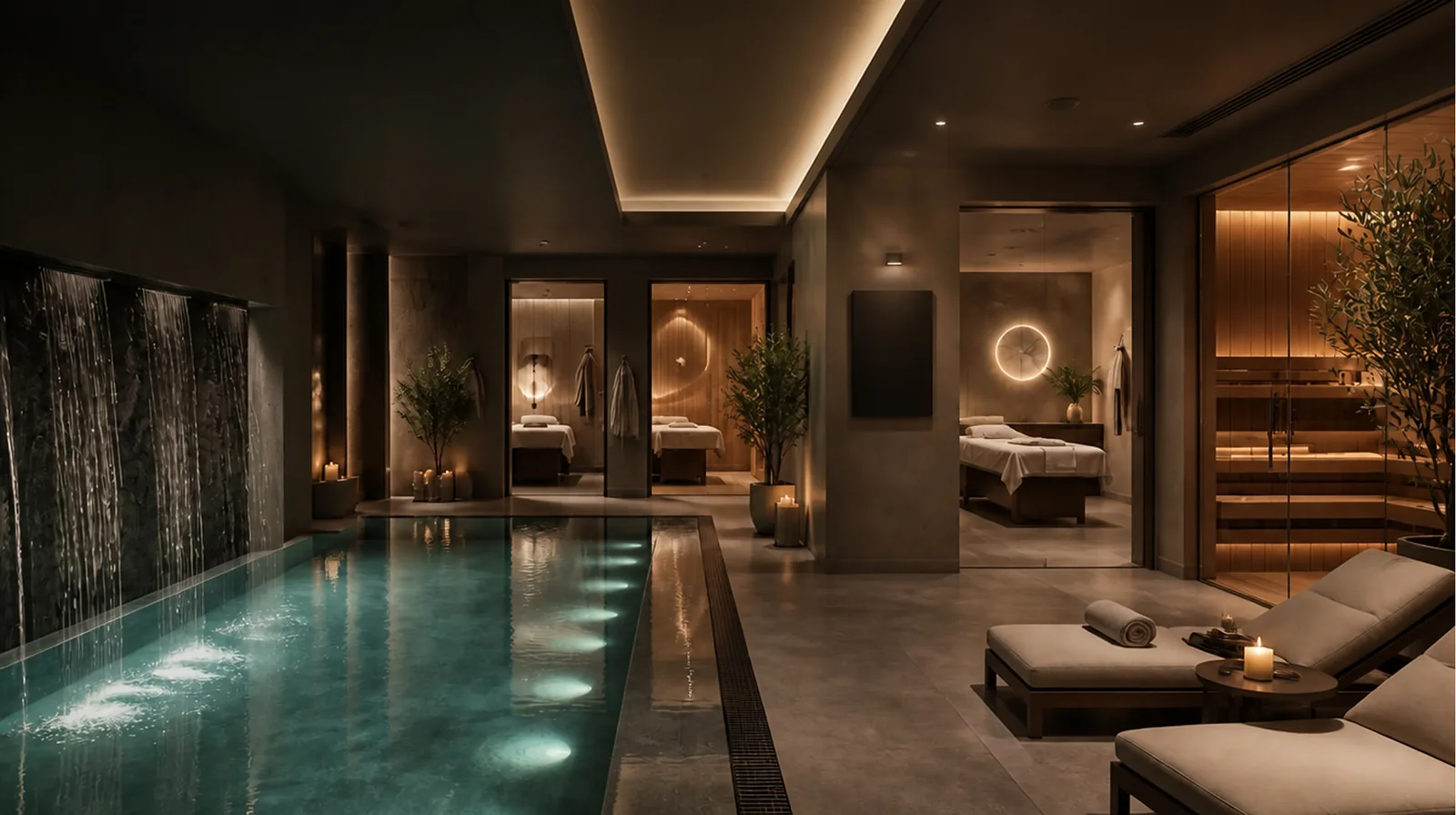 Интерьер SPA-центра «Бенуар» с бассейном